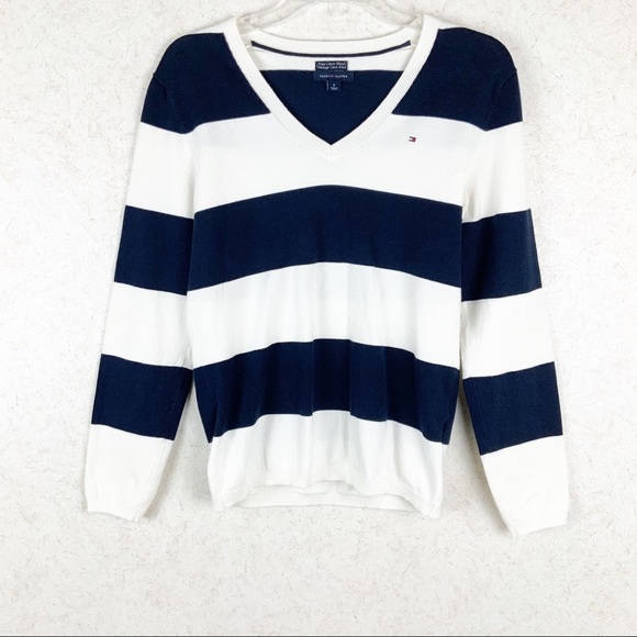 Tommy Hilfiger Sweaters - Tommy Hilfiger Pima Cotton Blend stripe sweater